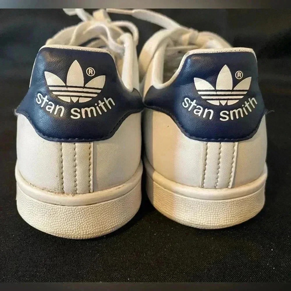 Adidas Stan Smith Women’s Sneakers White with Navy size 7 - Picture 2 of 12